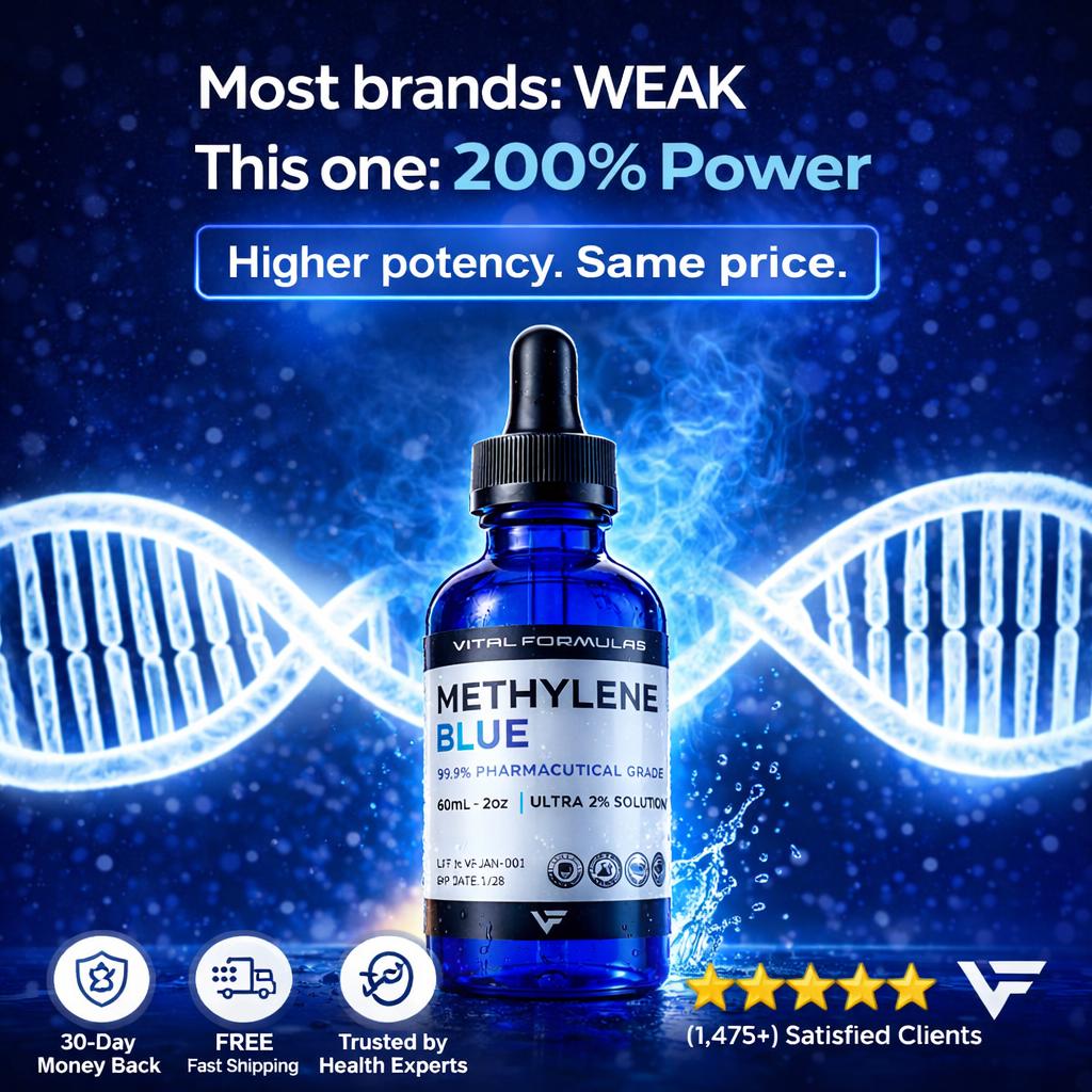 Methylene Blue Ultra 2% Solution | 60mL 2oz bottle